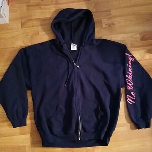 Womens navy zip up hoodie jacket